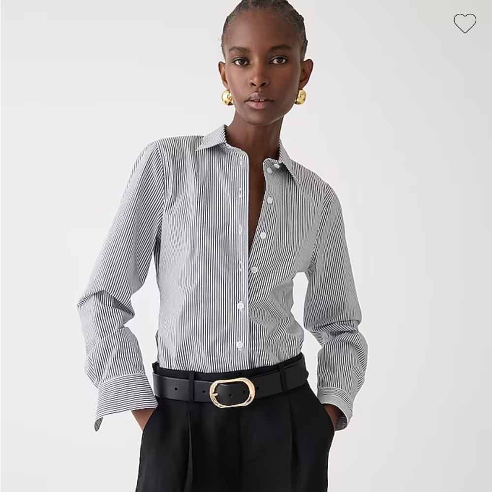 NWT J Crew Slim Fit Blue Striped Button Down